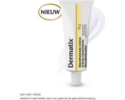 Dermatix Wondhelende Crème 32g | Snelle & verbeterde wondgenezing | 5-in-1 Werking | 4× snellere genezing van wonden, schaafwonden & brandwonden
