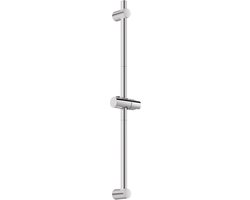 DERW max Glijstang 90 cm - Universal douchestang - Verstelbaar - Ronde wandvoet - Chroom