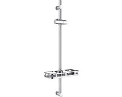DERW Max Glijstang 90 CM - Verstelbaar - Met Plank - Aanpassen aan oude gat - Douche Glijstang - Chroom