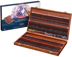 Derwent Coloursoft Potloden in Houten Kist - 72 Stuks