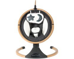 Deryan Baby Elektrische Wipstoel - Schommelstoel - Hout look - Bluetoothfunctie,Speaker en Afstandsbediening