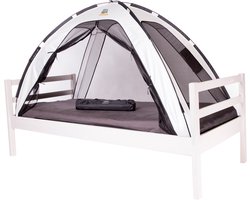 Deryan Bedtent Klamboe - 200x90cm - Hoge kwaliteit - 1mm gaas - Ivory