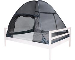 Deryan Bedtent Pop Up klamboe - 200x180cm - 1mm gaas - Zwart
