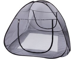 Deryan Bedtent Pop Up klamboe - Muskietennet - 200x180cm - Zwart
