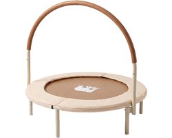 Deryan Kinder Trampoline 92cm - Met Veiligheidsbeugel - Bruin
