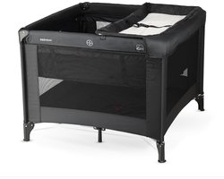 Deryan Kinderbox Inklapbaar - Met Verschoonblad - 100x100 cm - Zwart