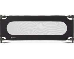 Deryan Luxe Bedhekje 150 cm - Veiligheidsleuning - Bedrand - Extra lang - Zwart