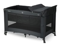Deryan Luxe Campingbedje met Matras - Reisbedje Bodemverhoger - Zwart