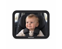 Deryan Luxe XL Autospiegel Baby Verstelbaar - Achterbank Spiegel Baby