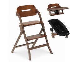 Deryan Oak Luxe Kinderstoel met Bouncer - Donkerbruin