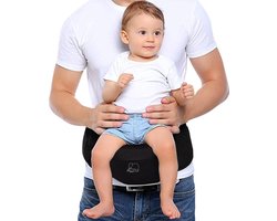 Deryan Pack Basic Luxe Heupdrager - Baby En Peuter Heupzitje - Draagzak Zwart