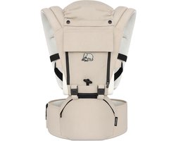Deryan Pack Ergonomische draagzak - Babydrager + Opbergvakjes - Zand
