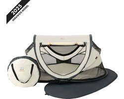 Deryan Peuter Luxe Campingbedje – Inclusief zelfopblaasbare matras - Cream