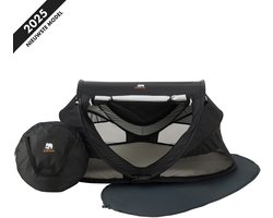 Deryan Peuter Luxe Campingbedje – Inclusief zelfopblaasbare matras - Zwart