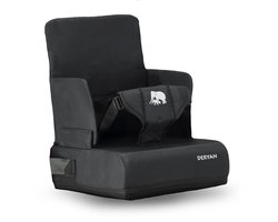 Deryan Travel Booster Stoelverhoger - Inclusief bevestigingsriem Black