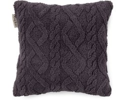 Descanso sierkussen jacquard teddy - 40x40 cm - Antraciet - Teddy