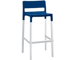 Design barkruk S•CAB Model DIVO. Verkrijgbaar in kleur blauw. Verpakt per 4 stuks en 5 jaar garantie!