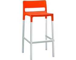 Design barkruk S•CAB Model DIVO. Verkrijgbaar in kleur oranje. Verpakt per 4 stuks en 5 jaar garantie!