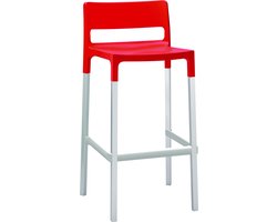Design barkruk S•CAB Model DIVO. Verkrijgbaar in kleur rood. Verpakt per 4 stuks en 5 jaar garantie!