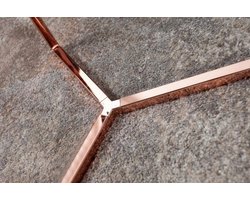 Design bijzettafel Original ASTRO 45cm koperzwarte salontafel - 36724