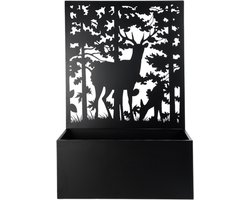 Design bloembak voorzien van hertendesign 100 x 140 cm