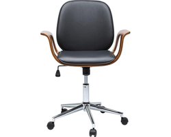 Design Bureaustoel met Walnoot accenten