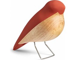 Design Copenhagen - Beeld - Vogel - The Nightingale - Terracotta - Rood / terracotta - Nachtegaal - Woondecoratie - Woonaccessoire - Deens Design - Duurzaam - 14x6x11cm