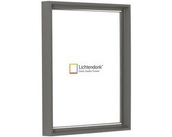 Design Fotolijst - Grijs met Zilverlijn - Fotomaat 24x30 - Helder glas - Art.nr. 1075000524302