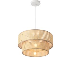 Design hanglamp Ascot 12xØ40 cm E27 wit rotan look lux.pro