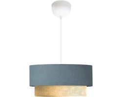 Design hanglamp Loughborough E27 wit blauwgrijs en geel