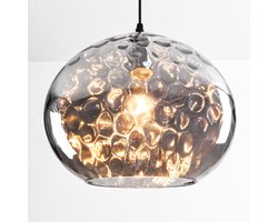 Design hanglamp ovaal met smoke glas “ Palermo