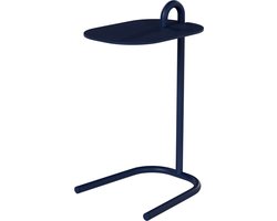 Design In Box - Bijzettafel Bank - Sidetable - Banktafel - Metaal - Donkerblauw - 35x30x56 cm