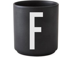 Design Letters Beker Zwart - F