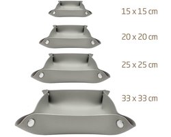 Design opbergschalen - veganistisch leer - set van 4 - diverse maten