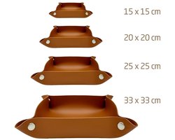 Design opbergschalen - veganistisch leer - set van 4 - verschillende maten