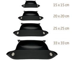 Design opbergschalen - veganistisch leer - set van 4 - verschillende maten