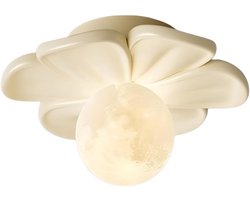 Design Plafondlamp Bloem - Nordic resin Plafondlamp voor Hal - Moderne Zolderlamp voor Woonkamer, Slaapkamer - Beige