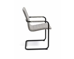 Design sledestoel in Society stof Wood