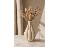 Design Vaas 25 cm – Organische Japandi Vaas – Scandinavische Minimalistische Woondecoratie
