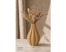 Design Vaas 25 cm – Organische Japandi Vaas – Scandinavische Minimalistische Woondecoratie