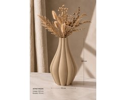 Design Vaas 32 cm – Organische Japandi Vaas – Scandinavische Minimalistische Woondecoratie