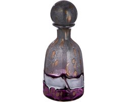 design vaas/ bloemenvaas fles lila handgemaakt kerst geschenk