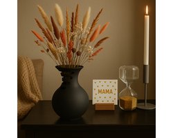 Design vaas -- RI Design -- zwart -- 3D geprint -- Waterdicht -- Uniek design