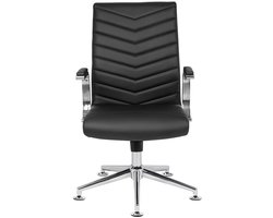 Design Vergaderstoel Izola - Zwart - PU leder - 360° draaibaar