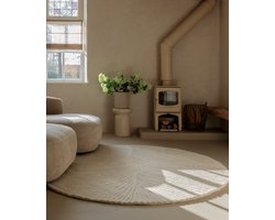 Design vloerkleed rond - Balans Tree ivoor 300 cm