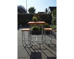 Design85 Bartafel Buiten Roos 78 cm x 78 cm Tuintafel Tuintafels Tuinmeubelen
