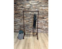 Design85 - kleding - rek - koper - 80 cm breed - 150 cm hoog