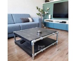 Design85 - Salontafel - Steigerbuis - Steigerhout Salontafel
