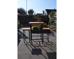 Design85 Tulp Bartafel Buiten 78 cm x 78 cm Tuintafel