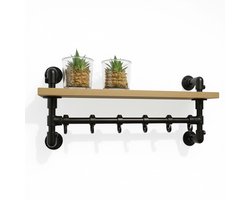 Design85 wandkapstok met hoedenplank robuust 80x28x35 (bxdxh)